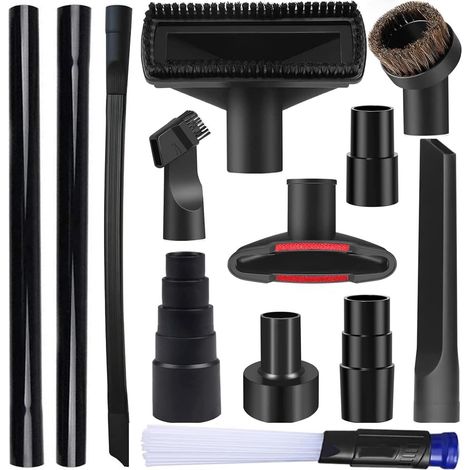 Juego de 13 piezas adecuado para la aspiradora Philips Midea, succión plana, cabezal de cepillo redondo, 32 accesorios universales (1/4)