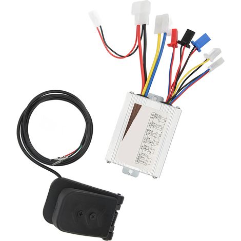 Contrôleur de vitesse à balais DC24V 500W avec kit de pédale d'accélérateur pour vélo/scooter électrique (1/5)