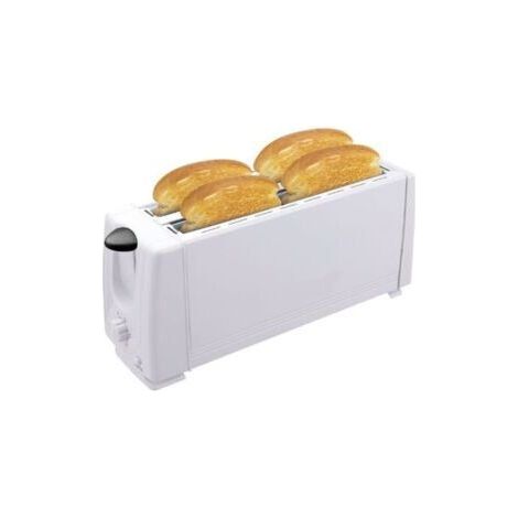 Grille-pain multifonctionnel pour petit-déjeuner Grille-pain Grille-pain 4 morceaux de petit-déjeuner Grille-pain Toast (Blanc) (1/4)