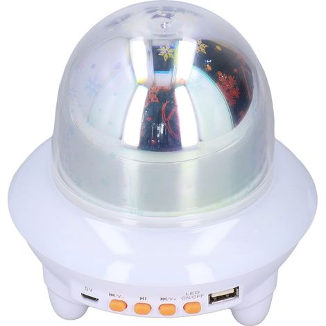 Veilleuse avec haut-parleur et fonction musicale RGB, rechargeable par USB, petite lampe portable et pratique avec télécommande. (1/5)