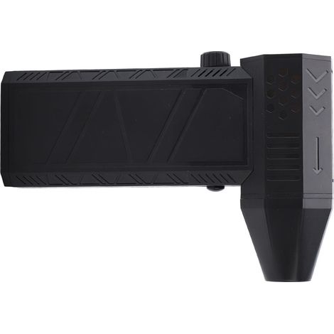 Soplador eléctrico – mini ventilador turbo con 130.000 rpm, 2 boquillas magnéticas, control de velocidad continuo, recargable por USB, para desempolvar e inflar, color negro.