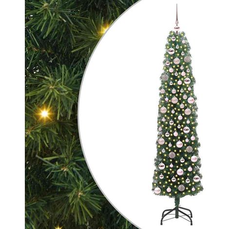 Árbol de Navidad artificial Verde 180 cm PVC, Acero y Plástico vidaXL