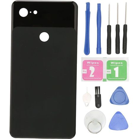 Schwarze Glasrückseite (6,3 Zoll) für Google Pixel 3XL G013D G013C – Akkuabdeckung, Gehäuserückseite (1/5)