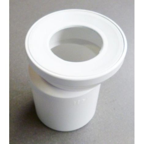 Wisa WC-Anschlußrohr weiß, 15 cm, mit Excentermuffe Spülrohre & Abläufe