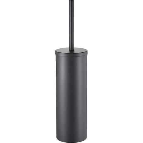 Cepillo de inodoro de pie para inodoro, inodoro, inodoro, acero, gris, para baño (1/5)