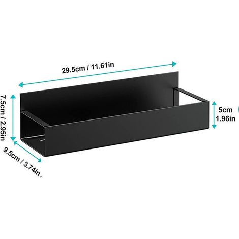Ripiano magnetico portaoggetti da 2 pezzi, ripiano laterale portaoggetti per frigorifero, ripiano magnetico portaoggetti per frigorifero (1/3)