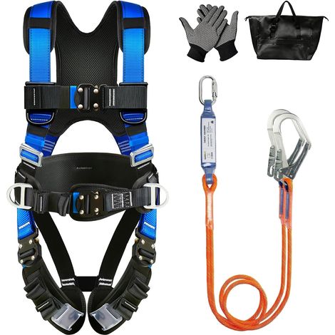 Harnais de sécurité avec longes de 1,8 m-améliorée avec 4 boucles rapide (1/5)