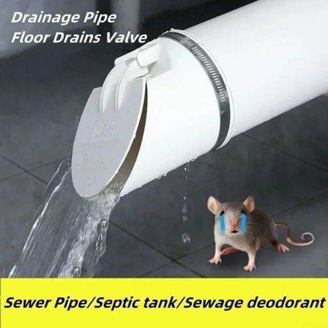 1 Clapet anti-retour PVC 110 mm,barrière anti-odeur,anti-insecte,installation facile,système d'évacuation (1/5)