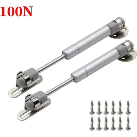 (2 pièces 100 N) Charnière de meuble, support pneumatique pour porte de placard de cuisine, ressort à gaz hydraulique (1/5)