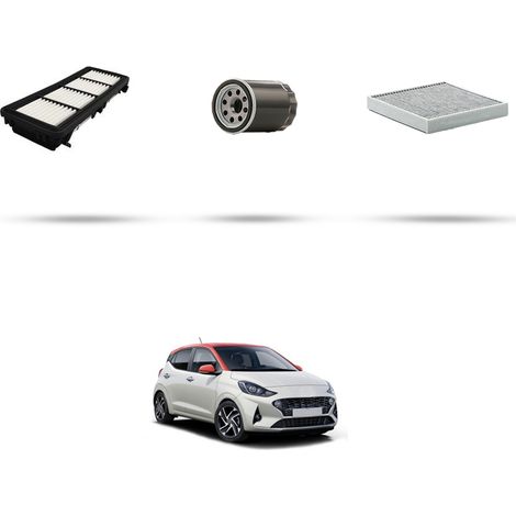 Kit tagliando 3 filtri compatibile con Hyundai  i10 III 1.0 T-GDi 74KW dal 2020 (1/5)