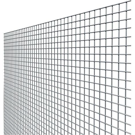 Rete recinzione elettrosaldata zincata - Maglia 8x8 mm / Filo Ø0,8 mm / H100 cm / Rotolo 25 metri (1/3)