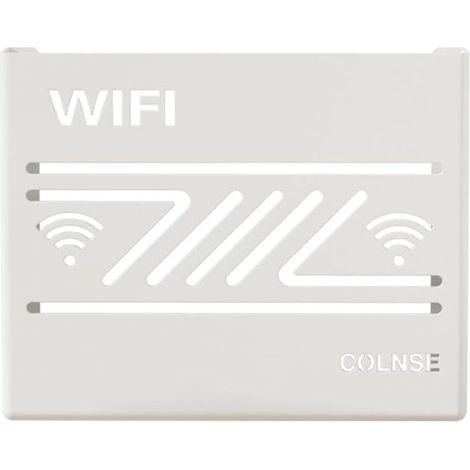 Aufbewahrungsbox für WLAN-Router zur Wandmontage, dekoratives Wandregal, Wanddekoration, Multifunktion für Router, Kabel-Organizer, weiß