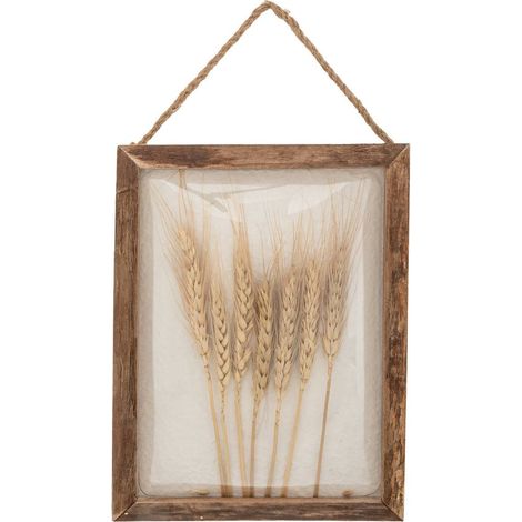 Decoración mural Jonas trigo Madera 20x25cm - Atmosphera créateur d'intérieur