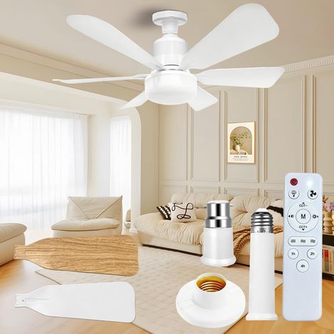 Ventilador de techo con luces y control remoto. Nuevo ventilador de techo LED de 40 W (modelo 2026) con 3 velocidades, diseño moderno, luz brillante, regulable y bombilla de 3 colores para dormitorio  (1/5)