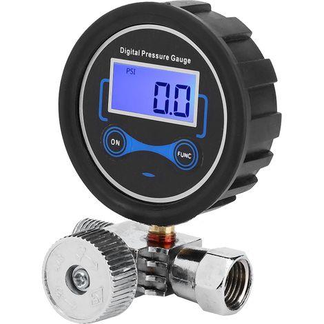 Vanne de commande pneumatique de climatisation, manomètre numérique et réglage du pistolet de pulvérisation de 1/4 pouce (1/5)