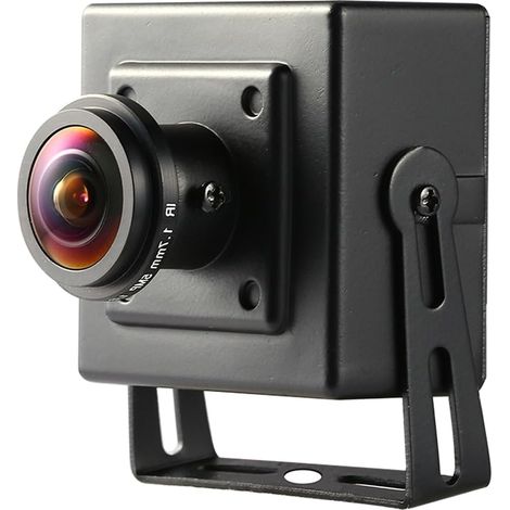 HD 8MP 4K Mini POE IP Camera, Petite caméra de sécurité intérieure Fisheye 1.7mm Angle de Vue 180° P2P Remote View CCTV POE Camera H.265 Motion Detection (I706-3-P-HS82) (1/5)