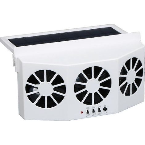 Véhicules solaires d'été, ventilateur d'extraction solaire, purificateur d'air pour voiture, amplificateur de refroidissement, ventilateurs de fenêtre, radiateur. (1/5)