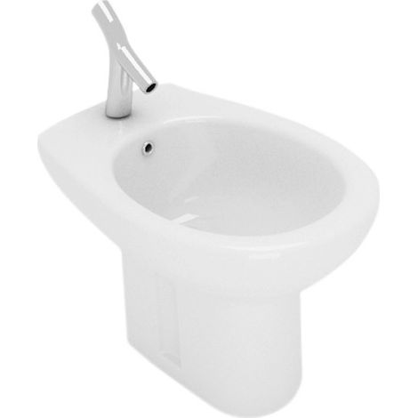 Bidet Clever a terra distanziato cm. 55x37 bianco lucido