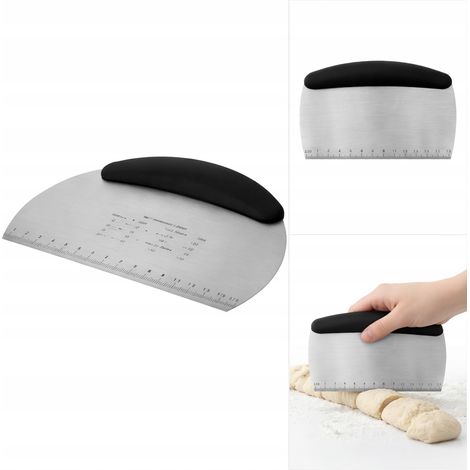 Espátula de repostería con cuchara medidora semicircular para pasteles 16x12 cm (1/5)