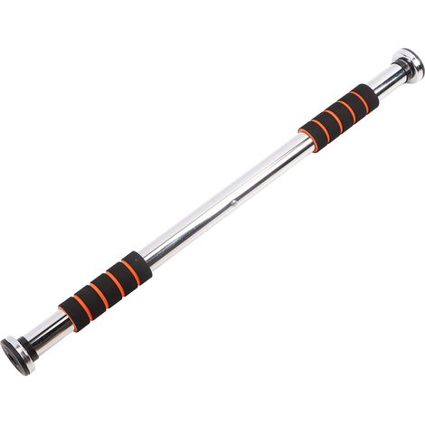 Barre de traction ajustable robuste pour porte, 62-100 cm, sans perçage, avec poignées confortables, adulte fitness musculation (1/5)