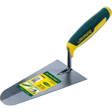 Truelle ronde avec manche bimatière 22 cm