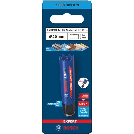 Bosch EXPERT Lochsäge Multi Material Power Change Plus, 20 x 60 mm