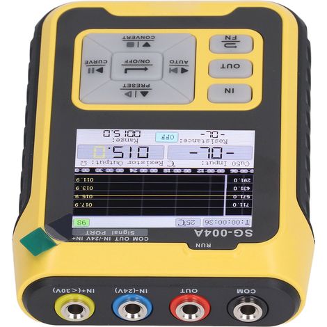 0-24mA 0-24V Signalgenerator, programmierbarer analoger Strom-/Spannungssimulator mit Echtzeit-Kurvenanzeige, 100-240V EU-Stecker-Netzteil. (1/5)