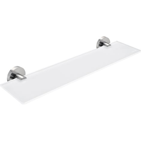 Tablette Verre L.50 Cm, Avec Fixation Inox Brossé, Unix Nimco (1/4)