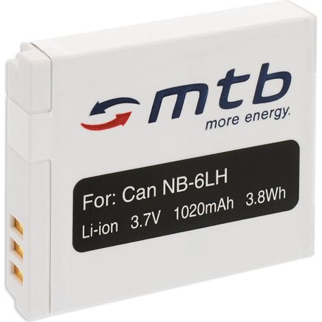 Batterie NB-6L pour Canon PowerShot SX240 HS, SX260 HS, SX270 HS, SX280 HS, SX500 IS (1/5)