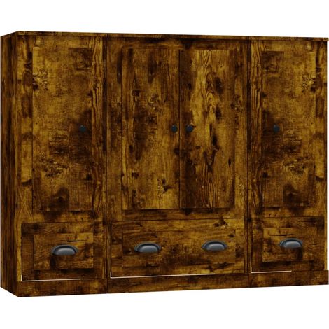 Credenza a buffet cassettiera mobile contenitore organizer cucina soggiorno salotti 3 pezzi legno ingegnerizzato marrone 020037062