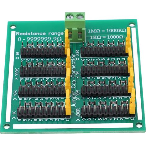 Plaque résistive CMS programmable 0-9999999,9 Ω, 220V, avec bornes, sans rail DIN (1/5)