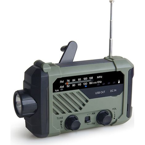 Radio numérique FM/AM, lampe de secours extérieure, alarme SOS, batterie 2000 mAh (1/5)