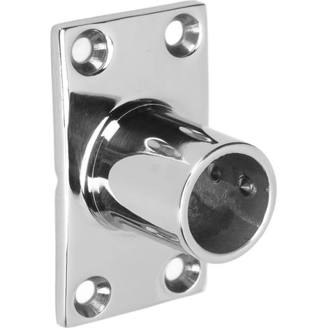 Support de tube à fond carré à 90° en acier inoxydable 316 pour applications marines, support de tube pour main courante de yacht, accessoires de quincaillerie marine et nautique Φ25 mm (1") (1/5)