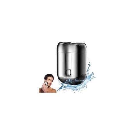 Elektrischer Herrenrasierer, 2025 Neuer IPX7 Mini-Wasserfester Multifunktions-Elektrorasierer für Herren, Nass- und Trocken-Barttrimmer, Herren-Körperpflegerasierer (Silber) (1/5)