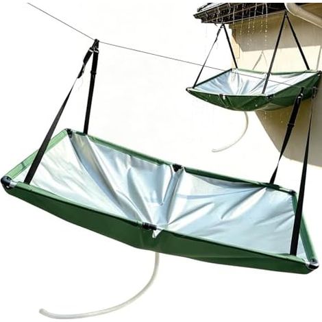 Rain Collector Garden - Water Harvesting Catcher for Backyard Balcony Oxford Cloth with Filter Mesh and Drain Hose, Rainwater Gathering System for Camping Greenhouse Lawn (1/5)