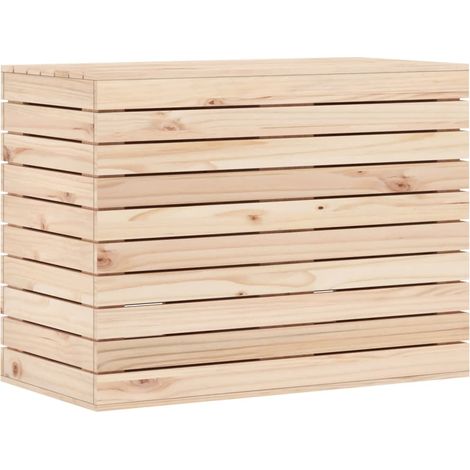 Maison Exclusive - Panier à linge 88,5x44x66 cm bois massif de pin (1/5)