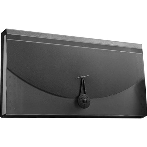 Classeur à 13 pochettes imperméable professionnel pour factures, reçus et documents, dossier de rangement noir avec fermeture (1/5)
