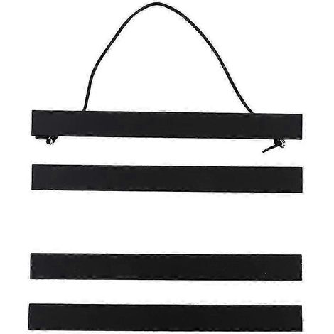 Kit de suspension en bois pour affiche imprimée sur toile (31 cm), avec cadre et support (31 cm). (1/5)