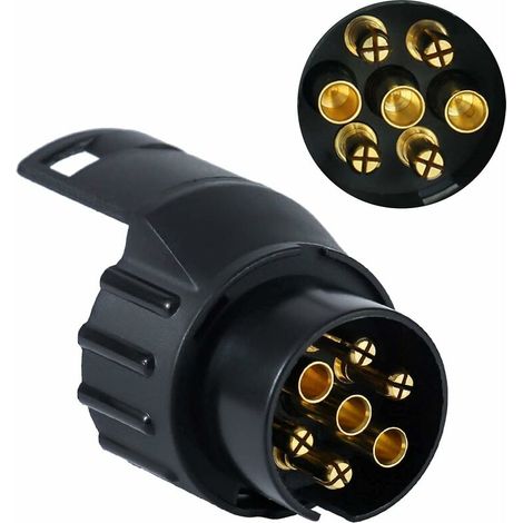 VURAHOME - Adaptateur De Prise De Remorque 12V, Prise De Remorque 13 À 7 Broches (1/5)