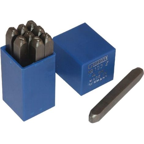 GRAVUREM-S Set of punch numbers 0-9 / 12mm