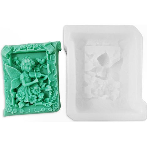 Moule en silicone Fée Fille Style pour Cake Design, Moule à Fondant et Pâte Polymère, Outil de Moulage pour Chocolat DIY, Moule Résine de Silicone Créatif (1/4)