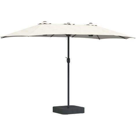 Maison Exclusive - Garten-Sonnenschirm Sand und Anthrazit 385 x 2
