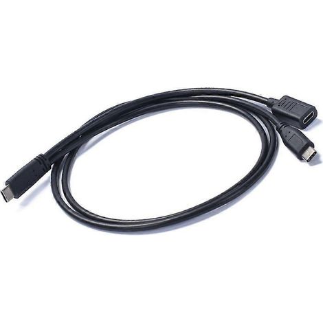 Câble adaptateur OTG USB-C de 100 cm de long avec carte son intégrée. (1/4)