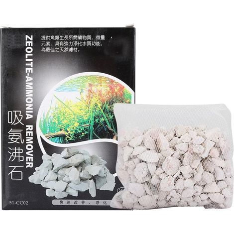 zeolite filtrante – élimine ammoniac – aquarium eau douce/saumâtre (1/5)