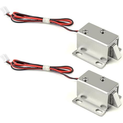 12-V-Magnetspulen-Elektromagnetschloss für Tresor-, Schrank- oder Küchenschranktüren, 2er-Pack (1/5)