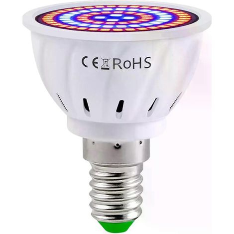 7W E14 80LED Pflanzenlampe Pflanzenlicht Zimmerpflanzen Gemse Blumen Wachstumslampe Grow Lampe