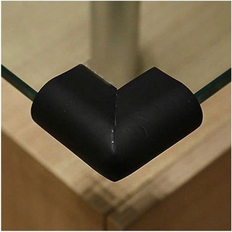 Protection de table pour bébé - HUEIHWOH - 12 pcs - Noir - Non toxique (1/4)
