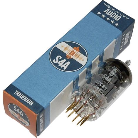 BTB Vertrieb ECC81 S4A Premium Valvola termoionica Selezionato per Audio & Studio Triodo doppio Numero Poli (num): 9 At