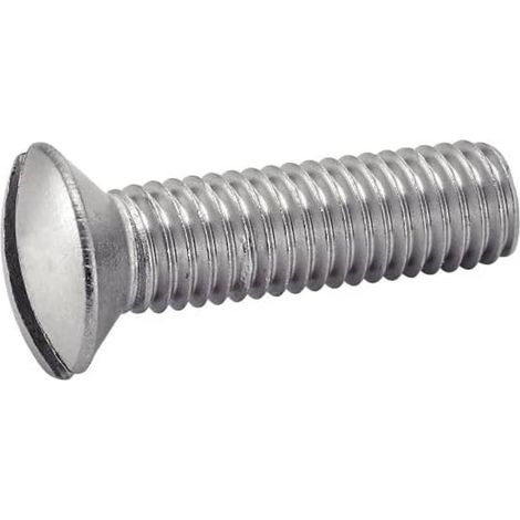 200 Vis à Métaux Tête Fraisée Bombée Fendue 5 x 20 mm - DIN 964 - ISO 2010 - NFE25-124 - UNI 6110 - Inox A4 - D-Work