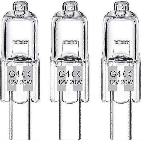 20-Pack G4 Halogenlampor 20W 12V Varmvita Ljus för Perfekt Belysning A Energy Saving